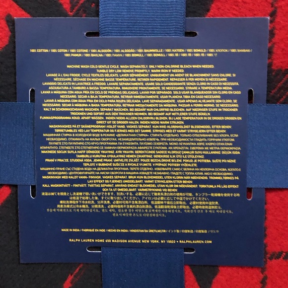 POLO Ralph Lauren Plaid Blanket - Picture 5 of 5